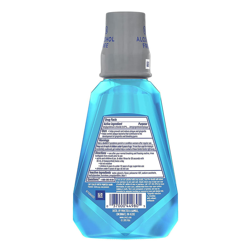 Crest Pro-Health CareMulti-Protection Alcohol Free Mouthwash, Clean Mint, 8.4 Fl Oz