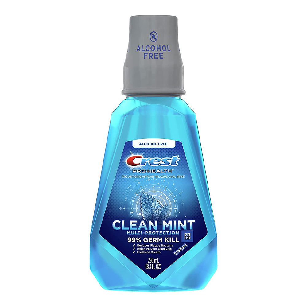 Crest Pro-Health CareMulti-Protection Alcohol Free Mouthwash, Clean Mint, 8.4 Fl Oz