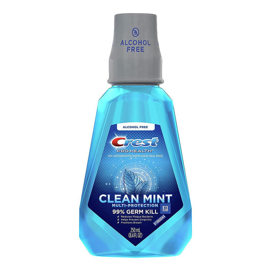 Crest Pro-Health CareMulti-Protection Alcohol Free Mouthwash, Clean Mint, 8.4 Fl Oz