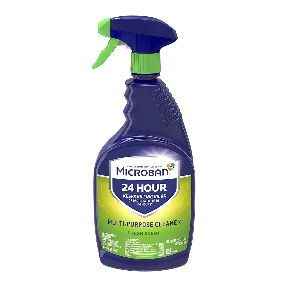 Microban 24 Hour Multi-Purpose Cleaner And Disinfectant Spray Fresh - 32.0 Oz