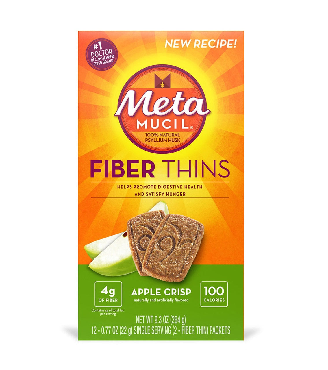 Metamucil Fiber Wafers Apple Crisp