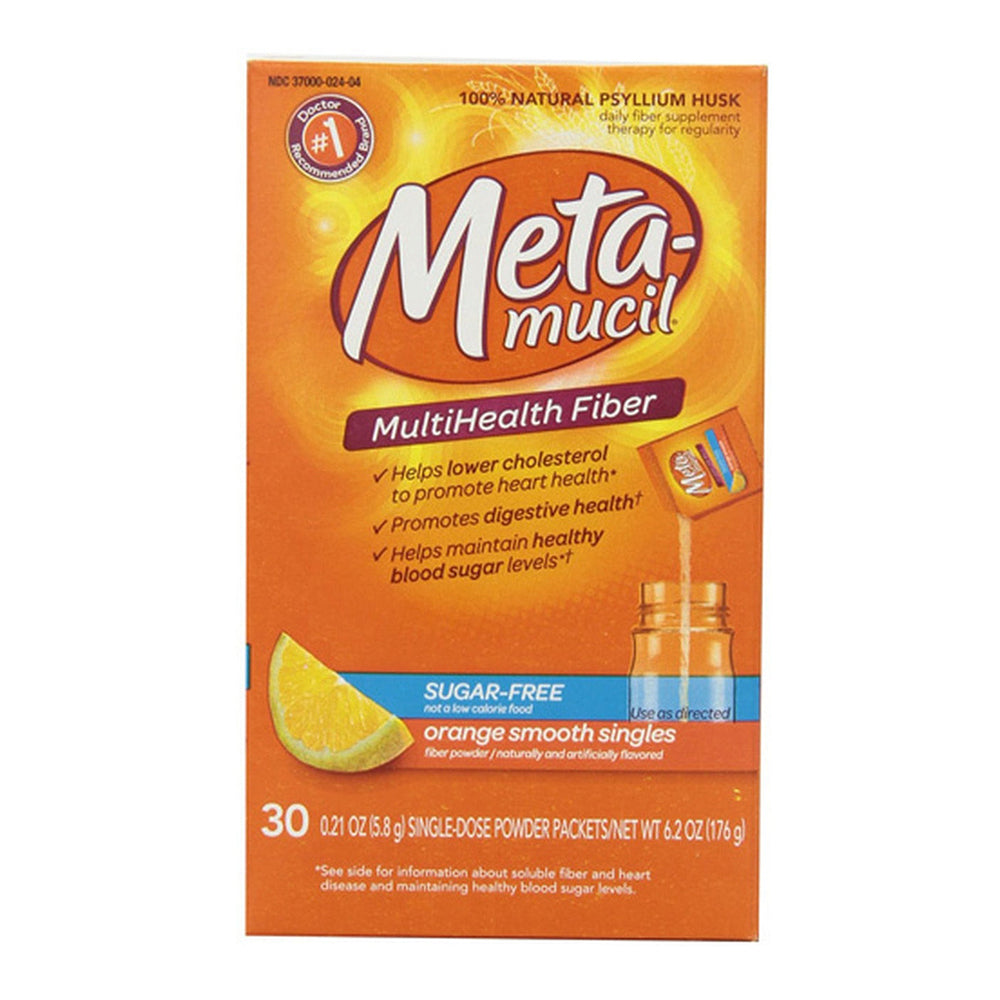 Metamucil Orange Multi Health CareOrange Smooth Singles Fiber, Sugar Free - 30 Ea