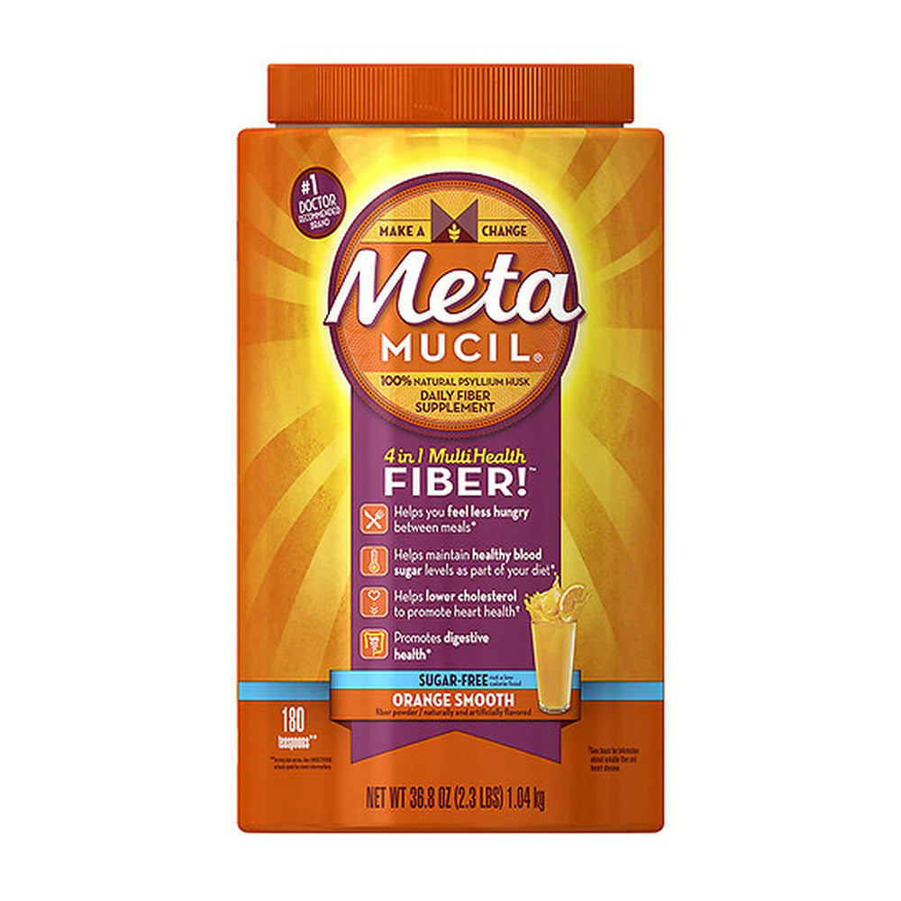 Metamucil Smooth Powder, Orange - 36.8 Oz
