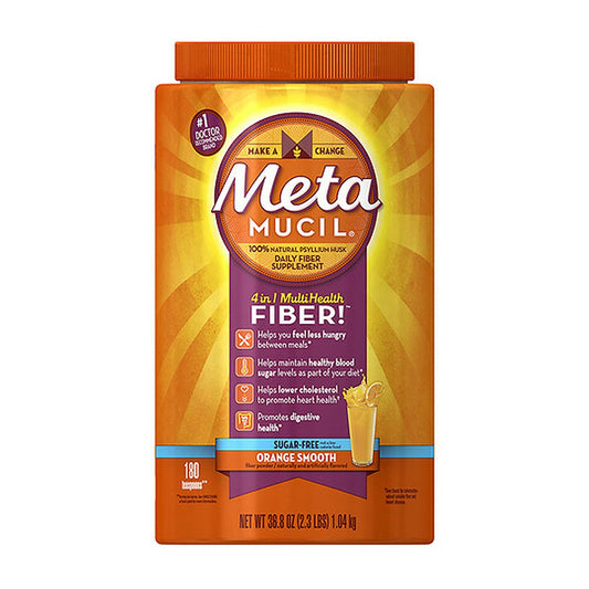 Metamucil Smooth Powder, Orange - 36.8 Oz