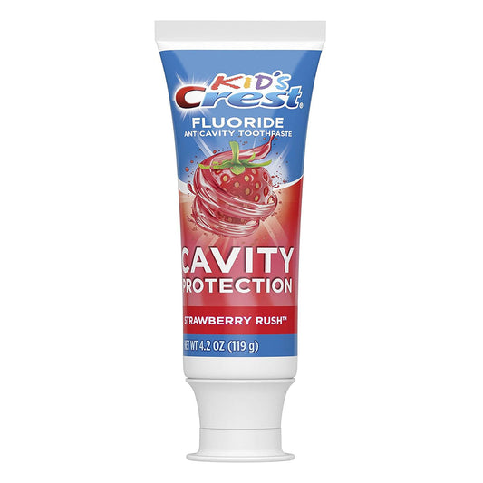 Crest Kid'S Cavity Protection Fluoride Toothpaste, Strawberry Rush, 4.2 Oz