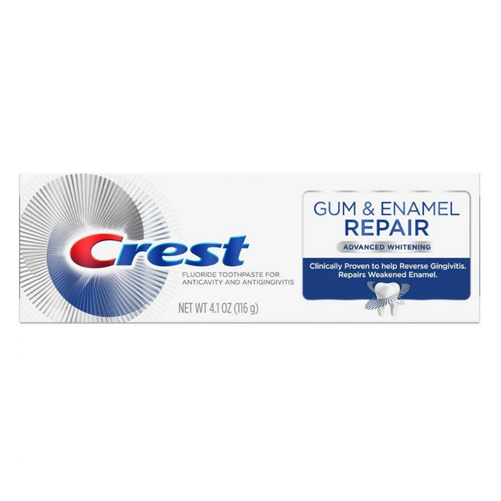 Crest Gum And Enamel Repair Toothpaste, Advanced Whitening, 4.1 Oz