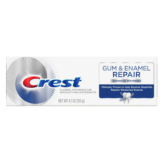 Crest Gum And Enamel Repair Toothpaste, Advanced Whitening, 4.1 Oz