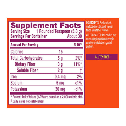 Metamucil 14 Day Cleanse Fiber Powder Supplement Citrus - 6.1 Oz