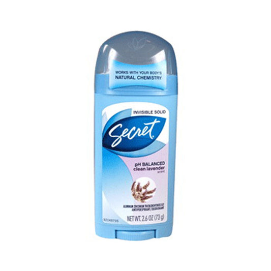 Secret Invisible Solid Clean Lavender Scent Antiperspirant & Deodorant - 2.6 Oz