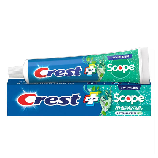 Crest + Scope Complete Whitening Toothpaste, Minty Fresh, 5.4 Oz