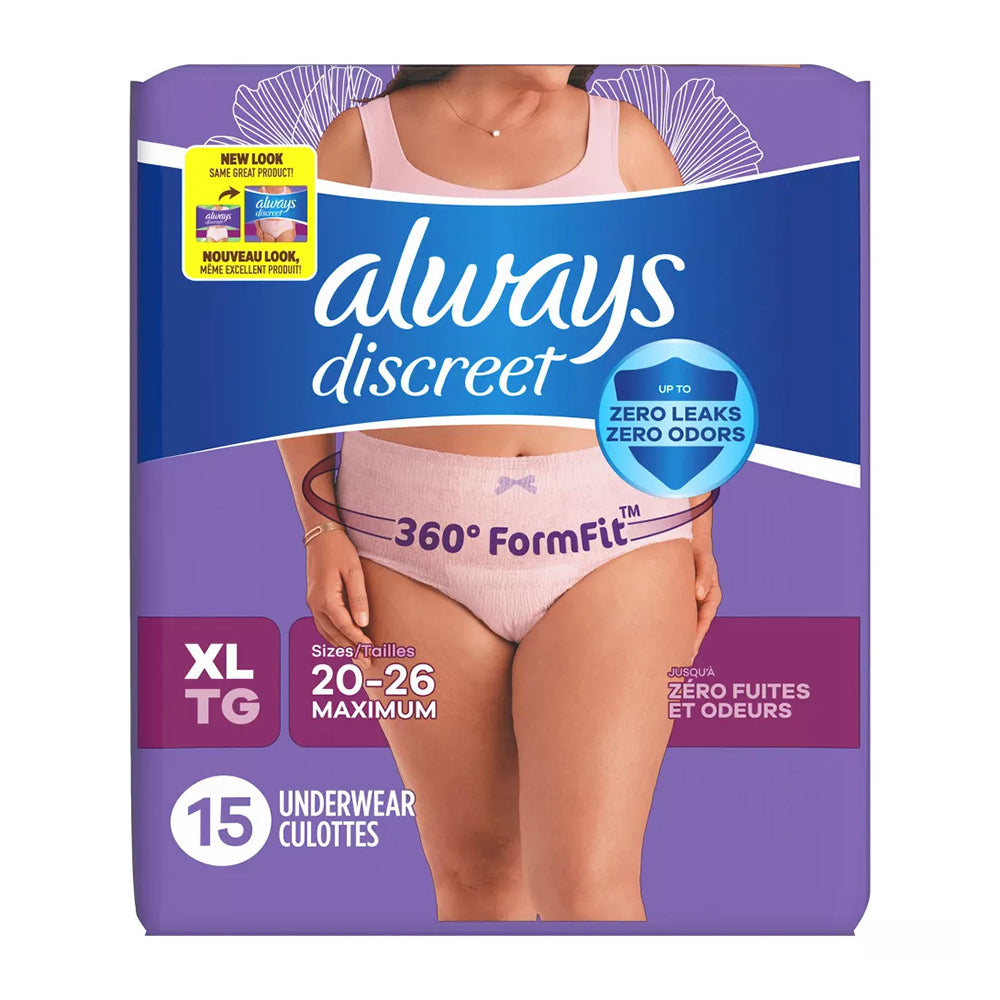 Always Discreet Adult Incontinence & Postpartum 15 Count