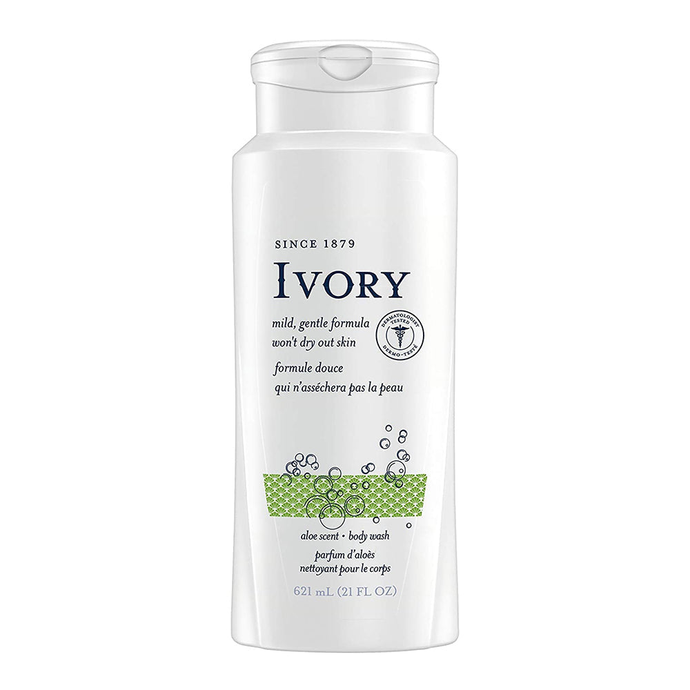 Ivory Scented Body Wash, Aloe 21 Oz
