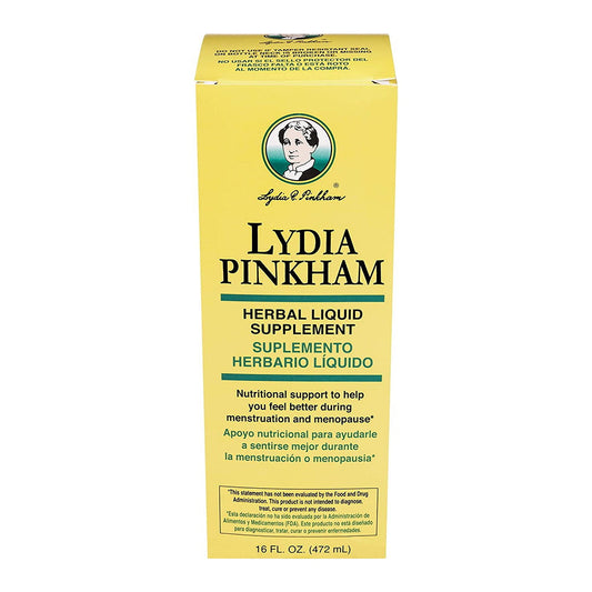 Lydia Pinkham Liquid Herbal Supplement For Menstruation And Menopause Support, 16 Ounce