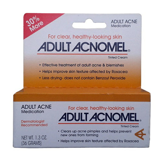 Acnomel Adult Acne Medication Tinted Cream - 1 Oz + 30% Free