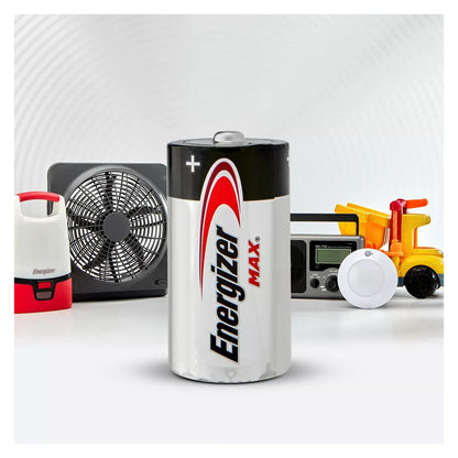 Energizer Max Alkaline Batteries, C, 2 Batteries