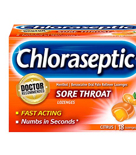 Chloraseptic Sore Throat Lozenges Citrus 18 Each