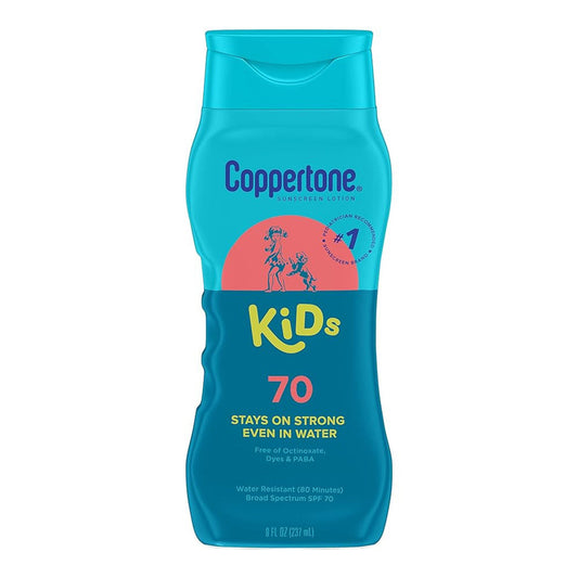 Coppertone Kids Sunscreen Lotion, Spf 70 Sunscreen For Kids, 8 Fl Oz