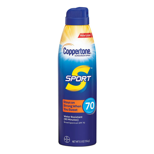 Coppertone Sport Spf 70 Sunscreen Spray - 5.5 Oz