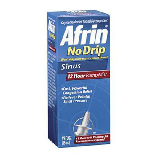 Afrin No Drip 12 Hours Sinus Relief Mist Spray - 0.5 Fl Oz