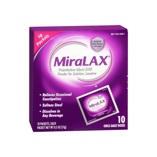 Miralax Powder Packets 10 Each