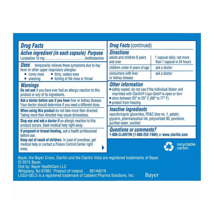 Claritin Liqui-Gels 24 Hour Allergy Relief - 30 Count