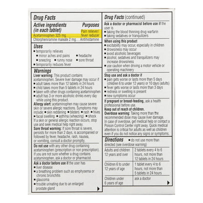 Coricidin Hbp Cold & Flu Relief Tablets - 10 Ea