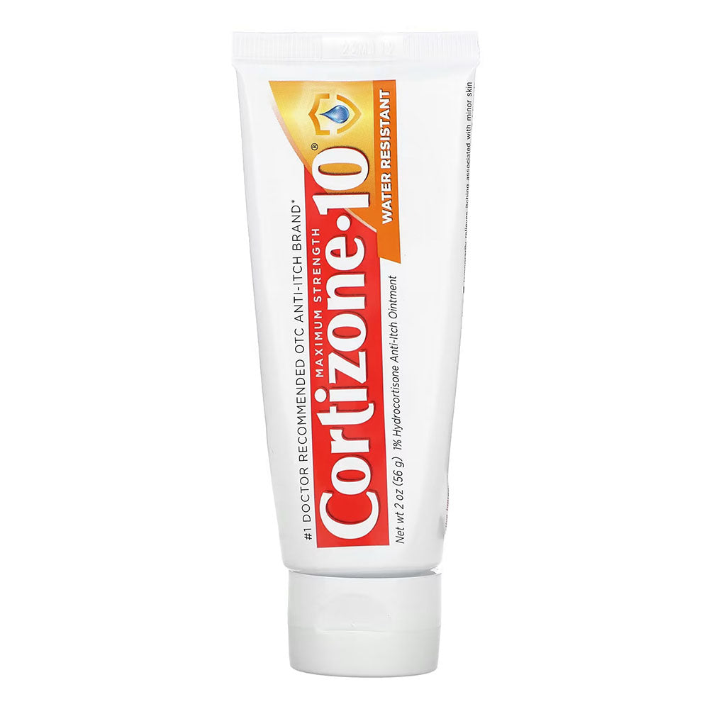 Cortizone 10 Maximum Strength Water Resistant Anti-Itch Ointment, 1% Hydrocortisone, 2 Oz.