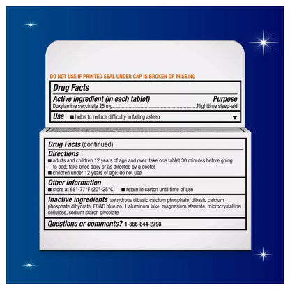 Unisom Sleeptabs Tablets 80 Ea
