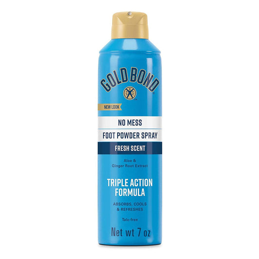 Gold Bond No Mess Talc-Free Foot Powder Spray, 7 Oz.