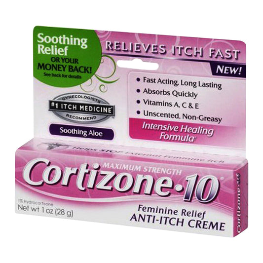Cortizone 10 Feminine Relief Anti-Itch Creme With Soothing Aloe - 1 Oz