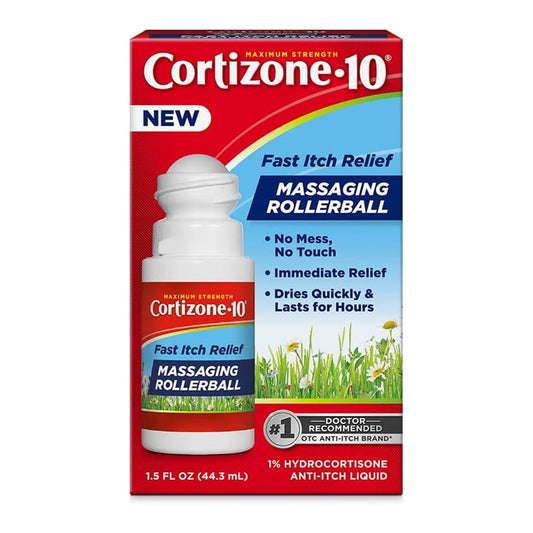 Cortizone 10 Maximum Strength 1% Hydrocortisone Anti-Itch Liquid, 1.5 Oz.