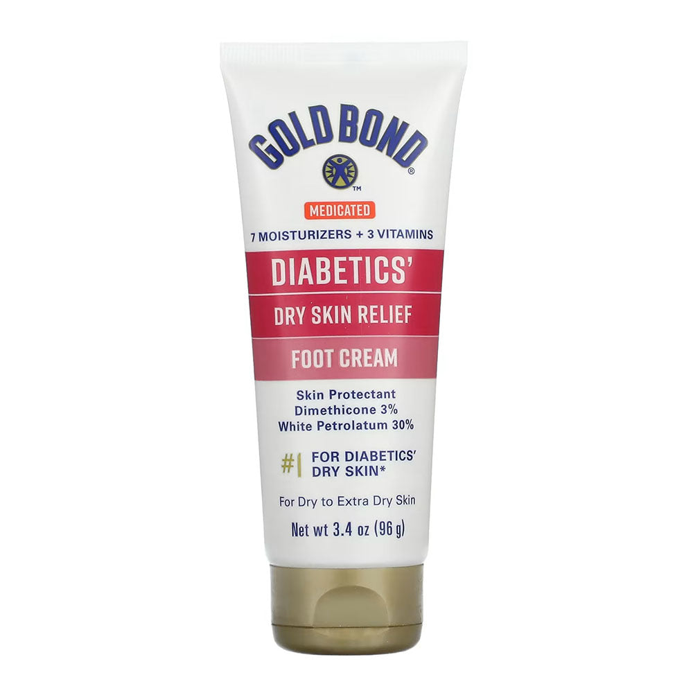 Gold Bond Diabetic Skin Relief Foot Cream 3.4 Oz