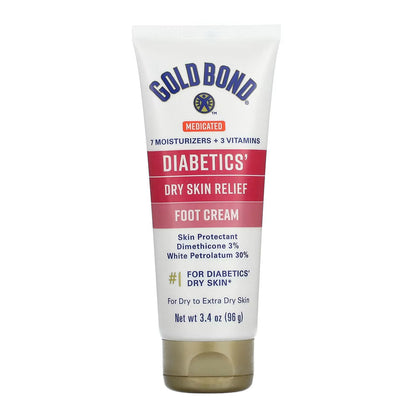 Gold Bond Diabetic Skin Relief Foot Cream 3.4 Oz