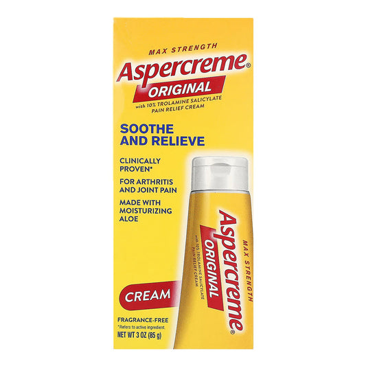 Aspercreme Maximum Strength Pain Relief Cream With Aloe - 3 Oz