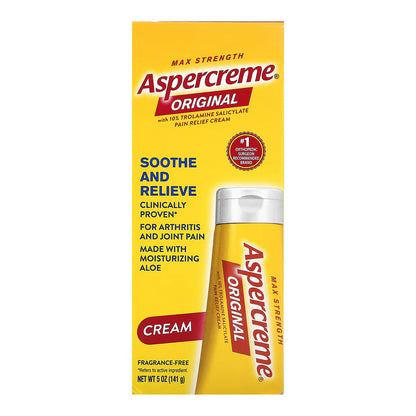 Aspercreme Maximum Strength Pain Relief Cream With Aloe - 5 Oz