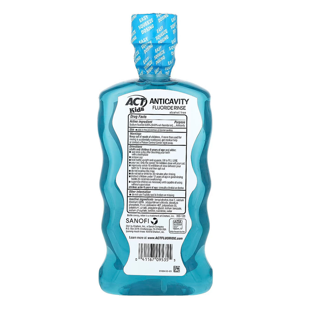 Act Kids Anticavity Fluoride Rinse Pineapple Punch 16.9 Fl. Oz