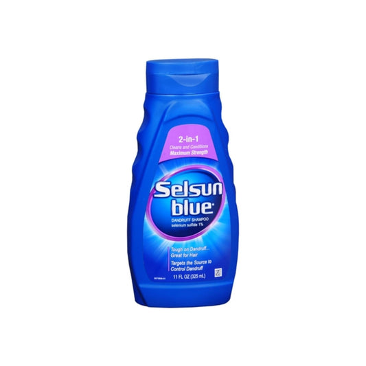 Selsun Blue 2-In-1 Maximum Strength Dandruff Shampoo 11 Oz