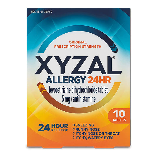 Xyzal Allergy Pills, 24-Hour Allergy Relief, 10-Count