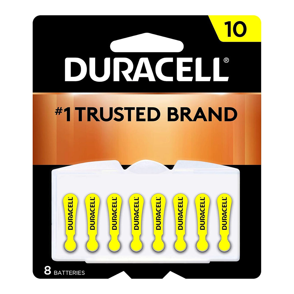 Duracell Da10B8Zm Hearing Aid Batteries, Size 10" - 8 Each