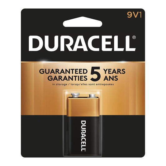 Duracell Coppertop 9V Alkaline Battery 1 Each