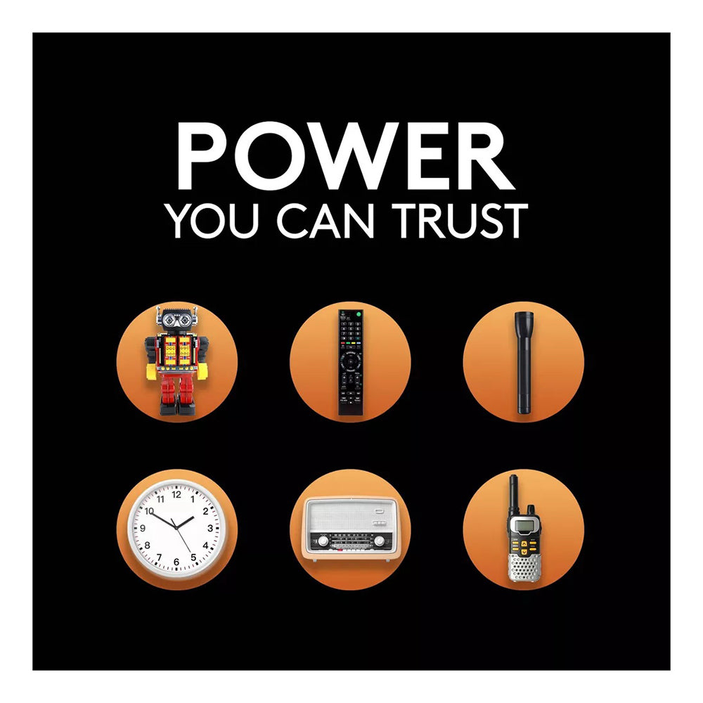 Duracell Coppertop D Alkaline Batteries 1.5 Volt 4 Each