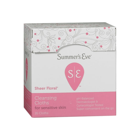 Summer'S Eve Feminine Cleansing Cloths Sensitive Skin Sheer Floral