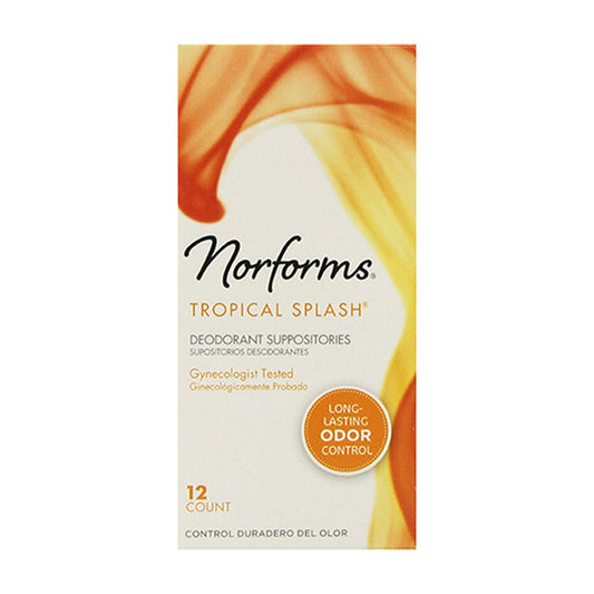 Norforms Suppositories Tropical Splash 12 Count