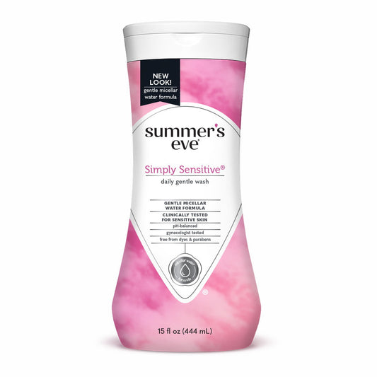 Summer'S Eve Simply Sensitive Daily Gentle All Over Feminine Body Wash, 15Fl Oz