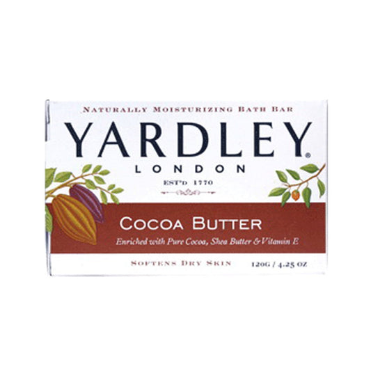 Yardley London Cocoa Butter Moisturizing Bar Soap - 4.25 Oz
