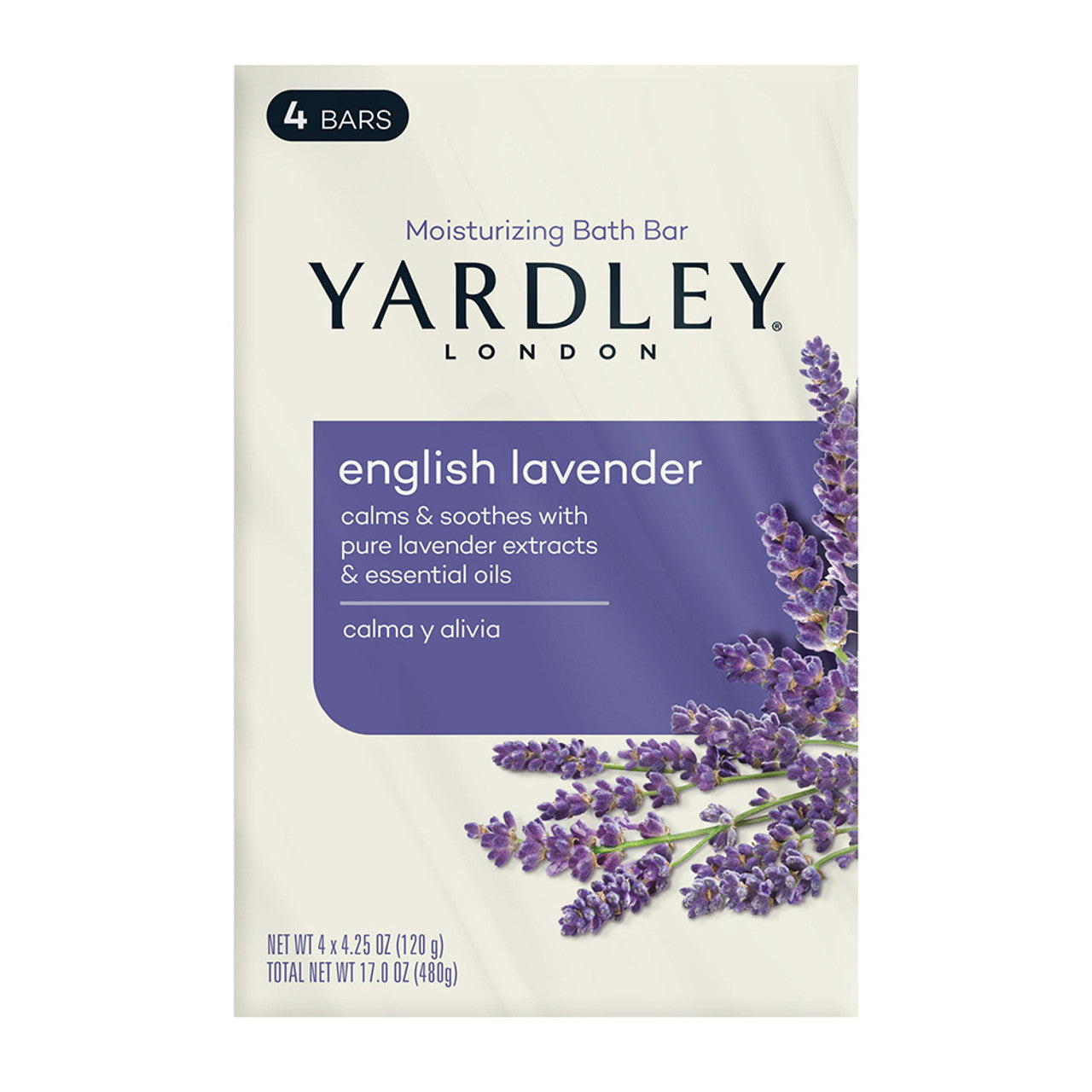 Yardley London Moisturizing Bar Soap, English Lavender, 4.25 Oz