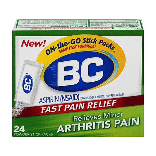 Bc Aspirin Fast Pain Relief Arthritis Strength Powder Packets - 24 Each