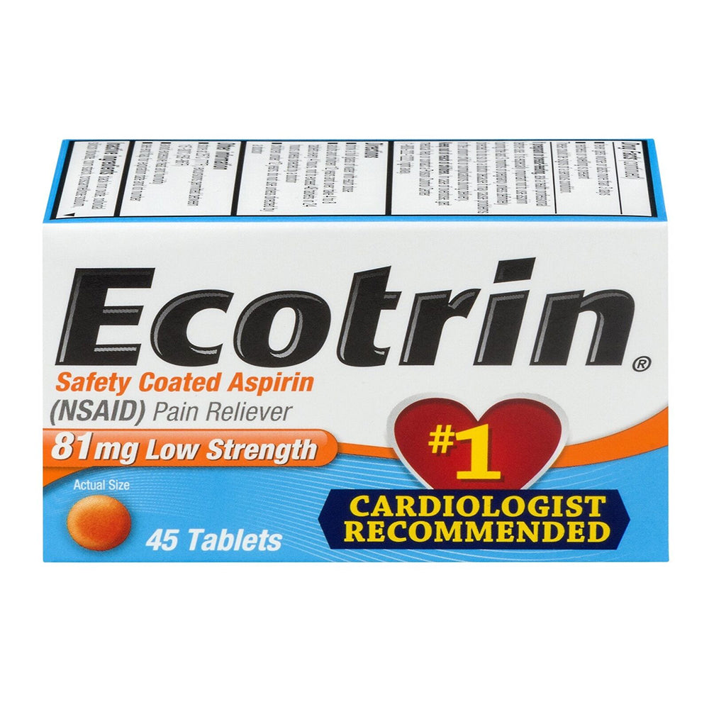 Ecotrin 81 Mg Low Strength Tablets 45 Tablets