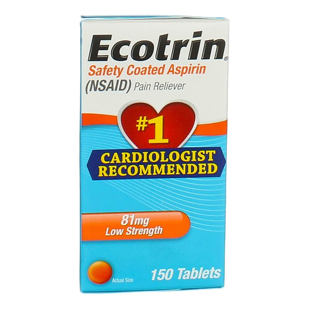 Ecotrin 81 Mg Safety Coated Enteric Aspirin, Low Strength Tablets 150 Ea