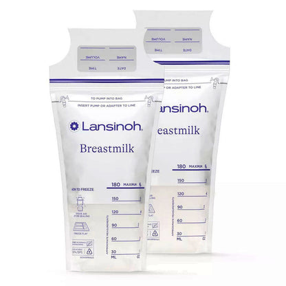 Lansinoh Breastmilk Storage Bags, 50 Count, Easy To Use Breast Milk Storage Bags For Feeding, 6 Oz